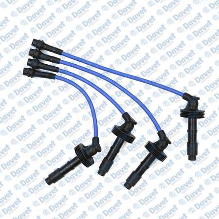 WORG R-11401 Buji Kablosu Takim Mavi Silikon 7mm Laguna 2.0i 16v - Safrane 2.0i 16v 96-> Lpg`Li Araclara Ozel  ####